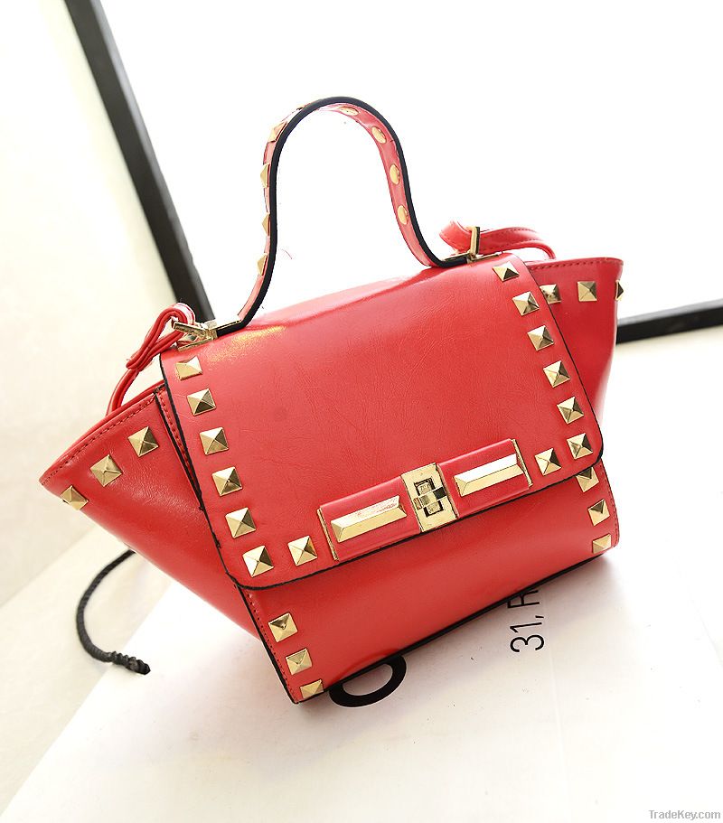 Fashion Women Handbag Rivet Tote Bag Shoulder Bag