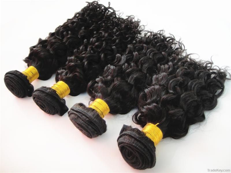 Remy Jerry Curl Hair Extensions Natural Color 12&quot;-28&quot;