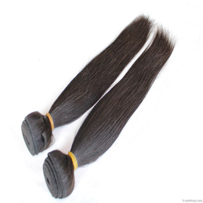 100% Virgin Remy Human Hair Weave Extension Straight Natural Color 10