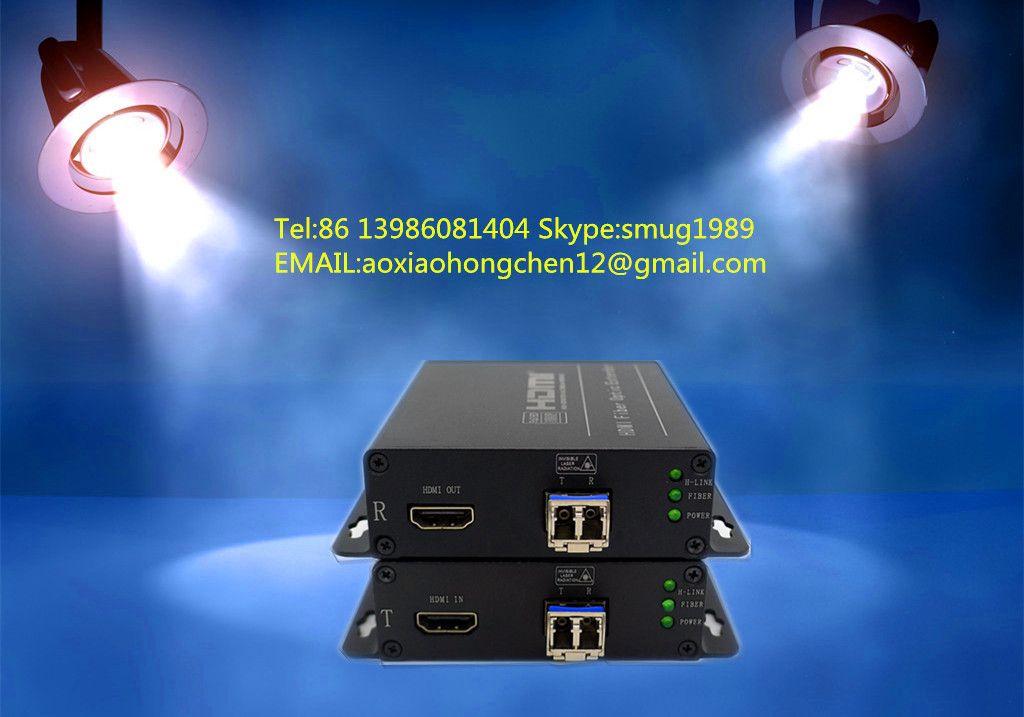 4K HDMI fiber optic extender, support  HDMI 1.4 and 3D video signal 10KM transmission, maximum resolution: 4096 × 2160 @ 30HZ