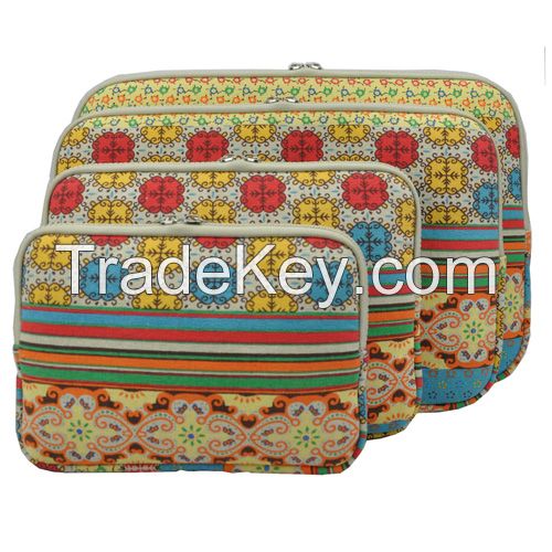 Canvas Bohemian Laptop Sleeve