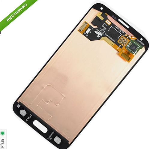 100% Guarantee New For Samsung Galaxy s5 i9600 LCD Screen With Touch Screen Digitizer Assembly Free Shipping White Black Color