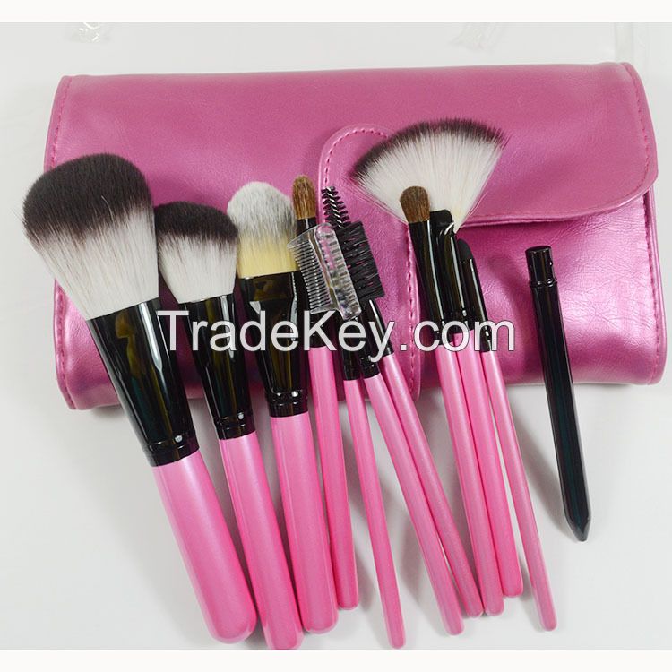 11 pcs synthetic hair professional cosmetic make up brush