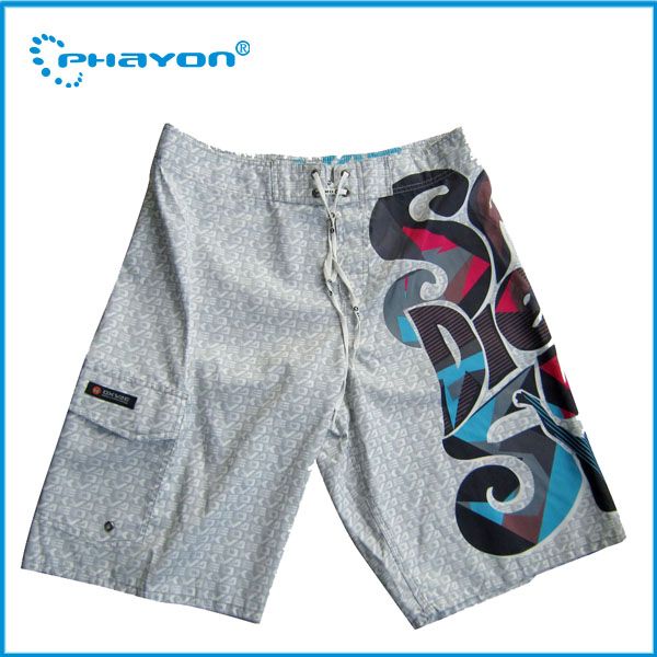 100%polyester men sexy beach shorts