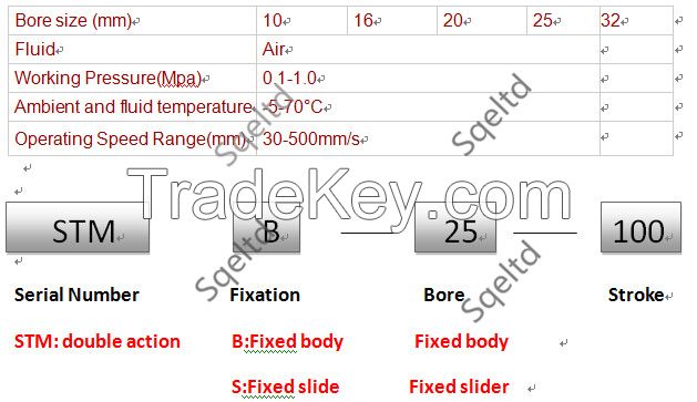 Dual Rod Pneumatic Cylinder  STMB
