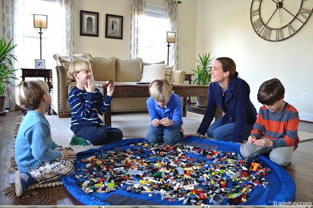 Storage Bag and Play Mat Toys blocks Organizer