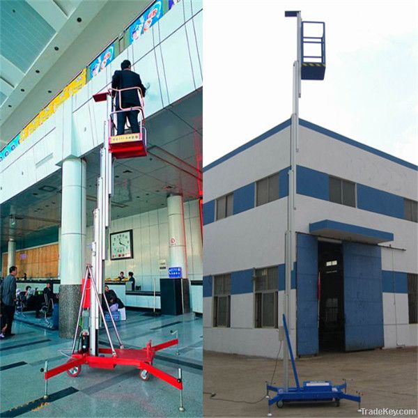China new brand single mast Aluminium lift platform