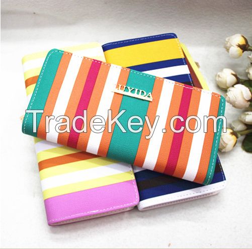 factor price pu leather wallets and purses female handbag