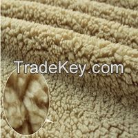 100 polyester super soft sherpa fleece faux fur fabric