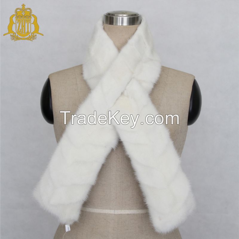 mink fur short scarf