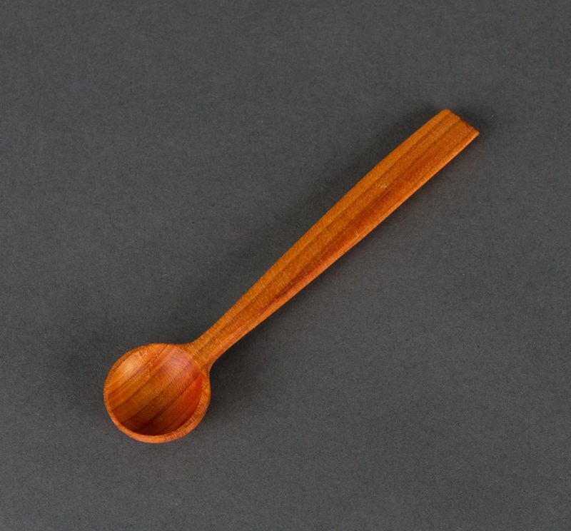 Small wooden spoon for salt