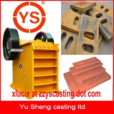 jaw crusher toggle plate