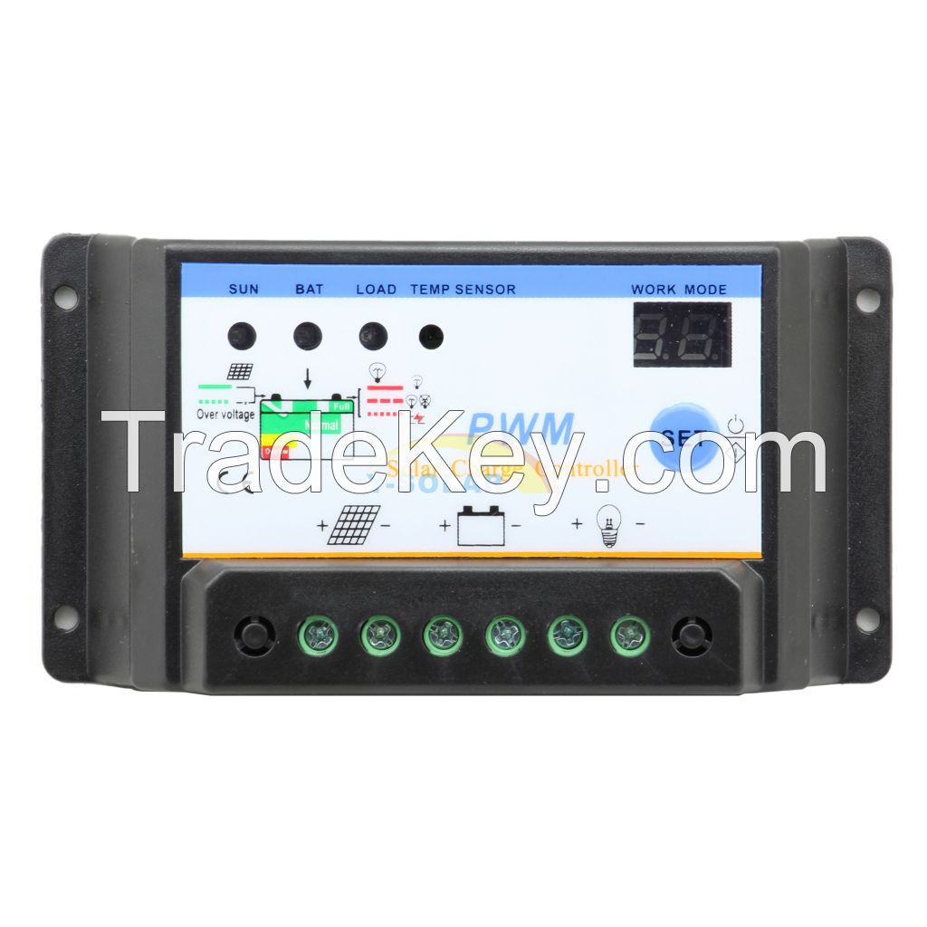  30A Solar Controller with Battery Option and Voltage settable light and dual timer control intelligent solar regulator for PV system, S30I