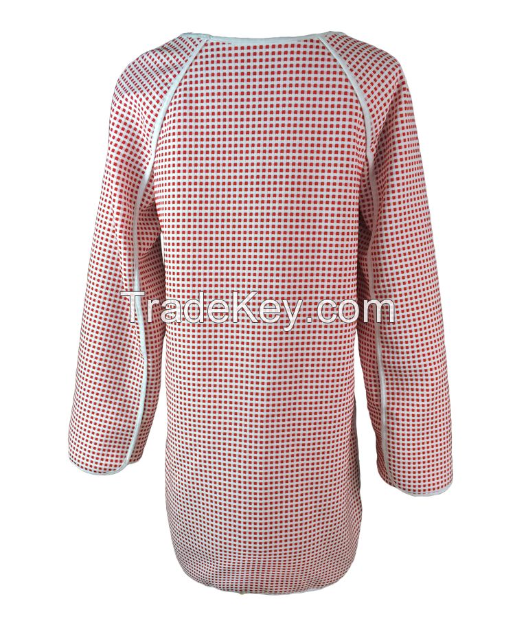 New Design Red Plaid Raglan Sleeve Coat for Ladies