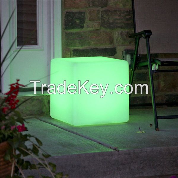 16 colors plastic illuminated led cube