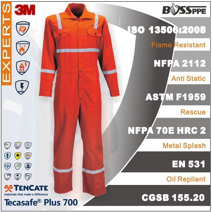 Tencate Tecasafe Plus Flame resistant coverall Anti Electrostaic