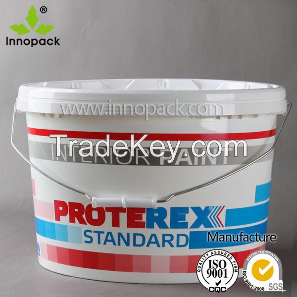 7.5L/15L Oval plastic pail plastic bucket 