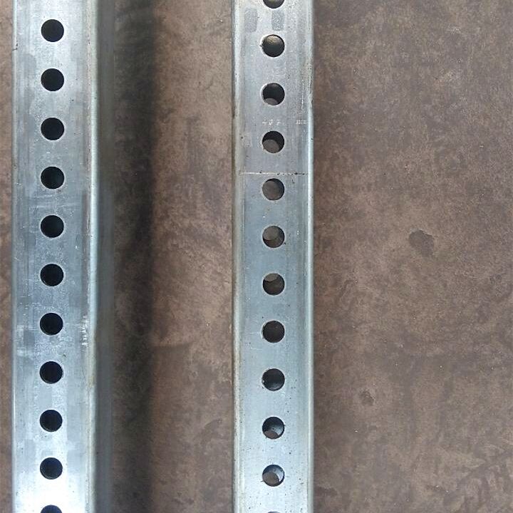 perforated steel square sign posts