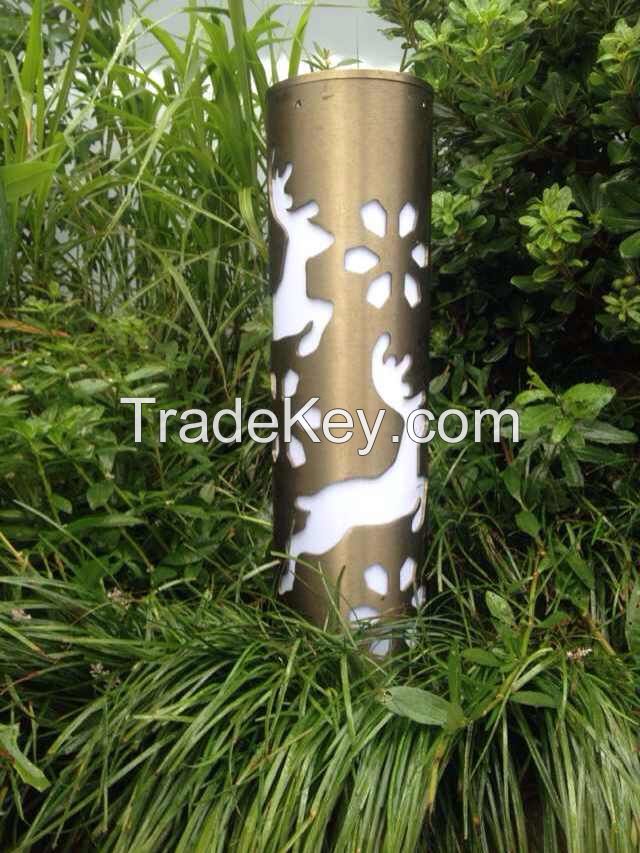 Aluminum engraving lamp pole