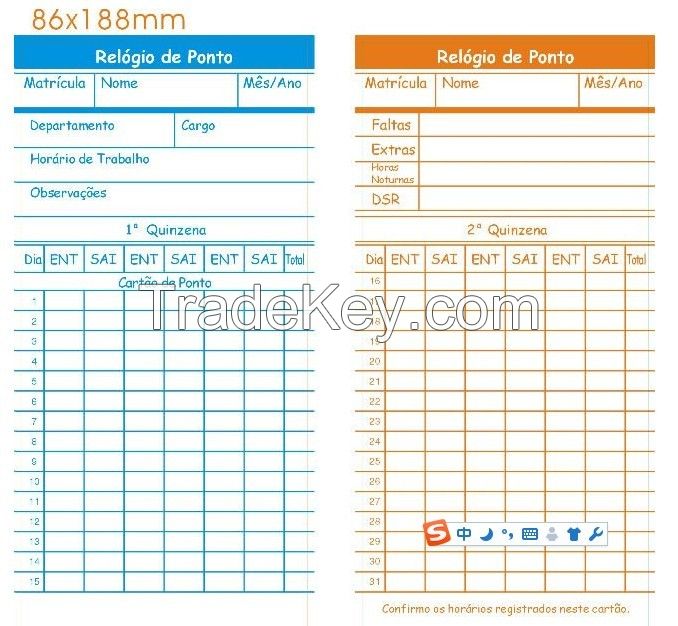 Attendance time recorder S-960