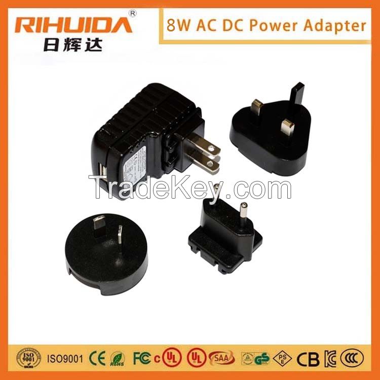 5V 1A/12V 1A/12V 2A/5V 2AGS/CE/BS/UL/SAA etc certificate adaptor/power supply