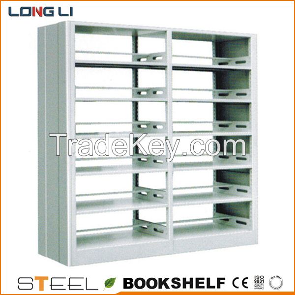 High quality double side steel bookshelf