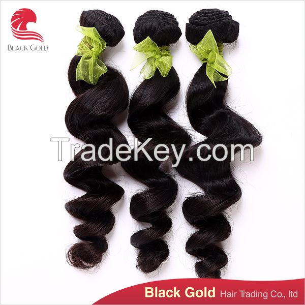 Hot sale Brazilian hair loose wave, Top grade virgin hair extensions