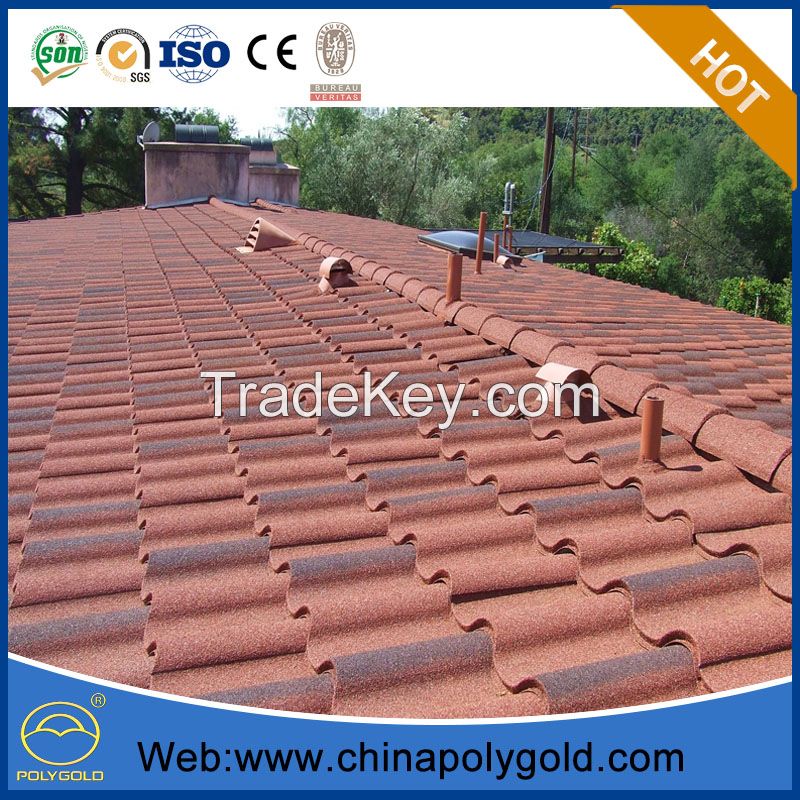 stone coated steel roofing tile