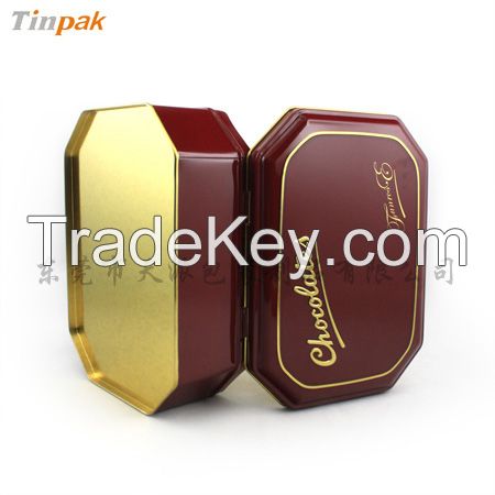 octagonal Chocolate Tin Boxes