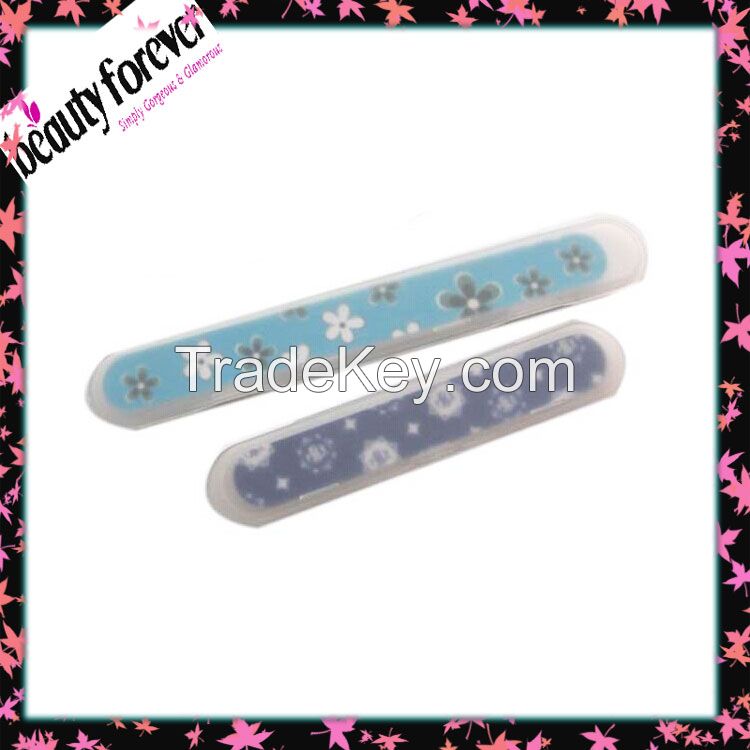 Wholesale display nail file in pp box/plastic nail file case