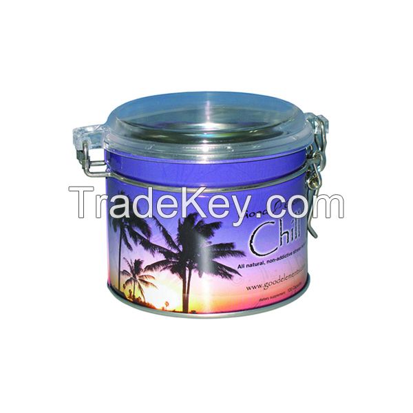 airtight decorative coffee tin can