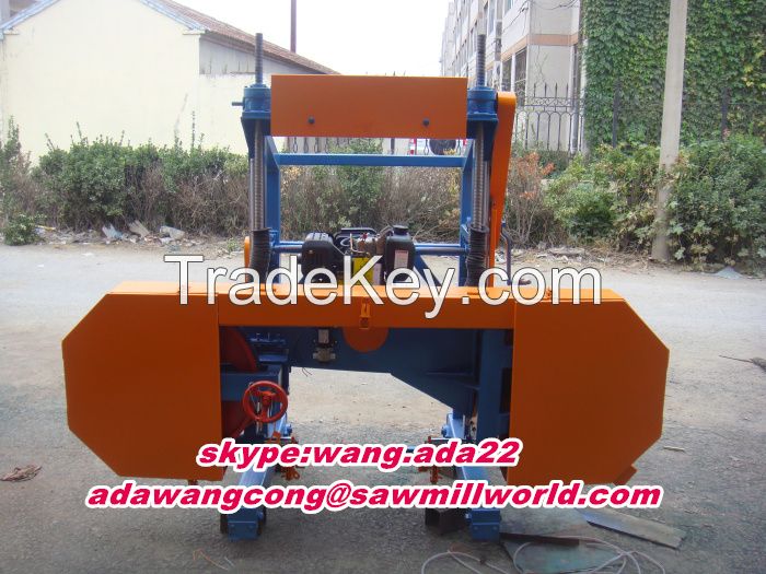 diesel portable horizontal wood saw cutting machine