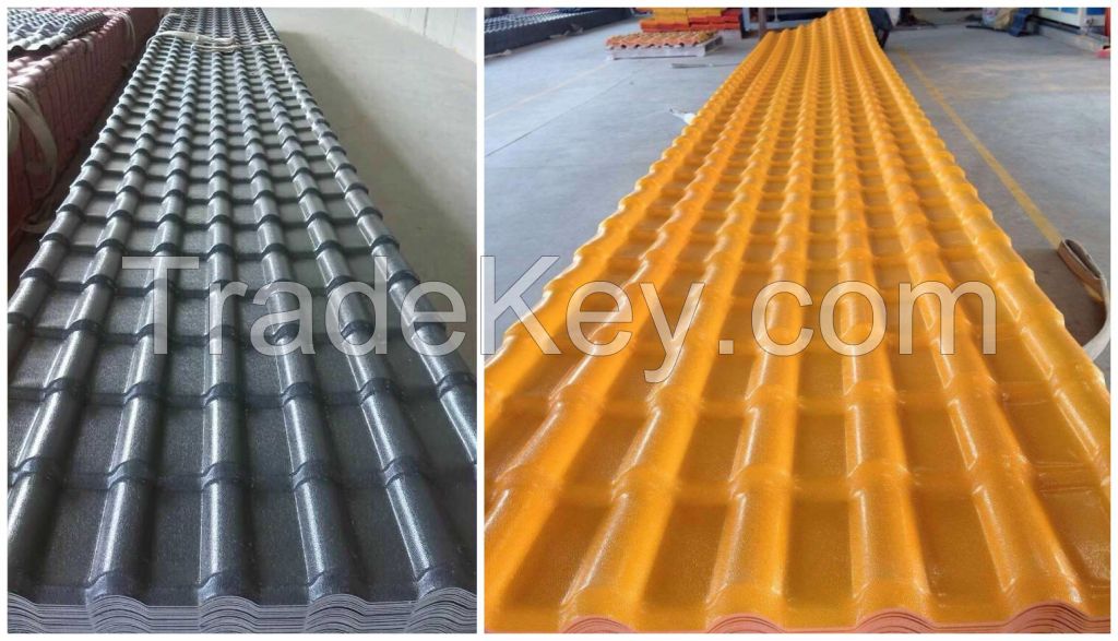 heat insulation upvc roof tile,plastic roof shingle