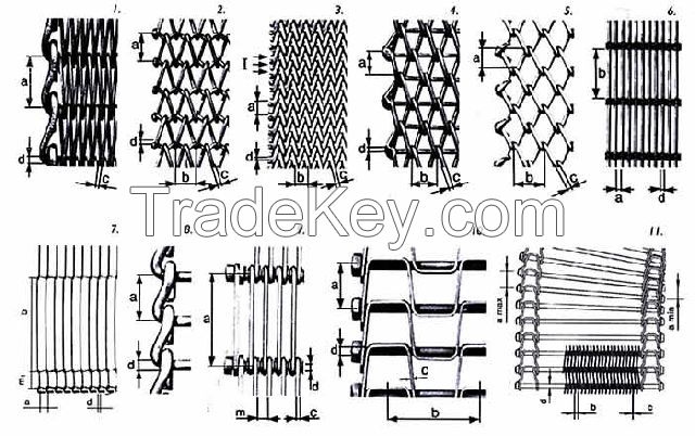 stainless steel 304 conveyor belts 