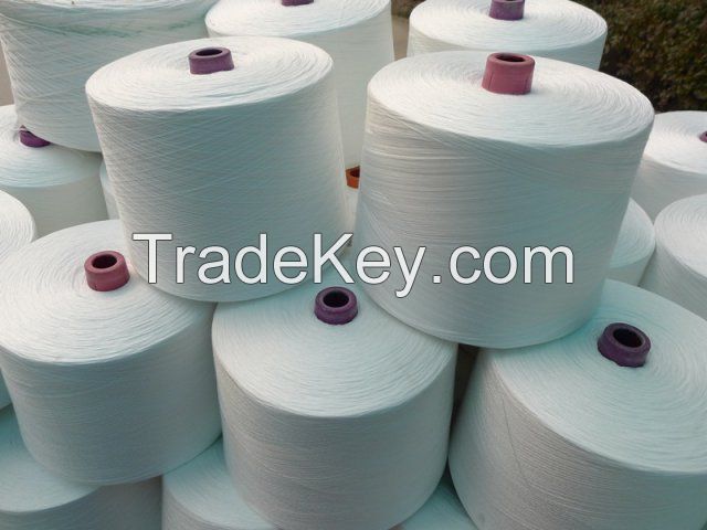 polyester yarn raw white 603