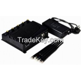 Adjustable Five Bands Signal Jammer for 4G, 3G Cell Phone Signals