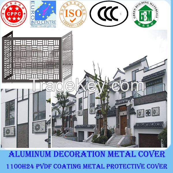 Waterproof air conditioner cover/aluminum air conditoner protect cover