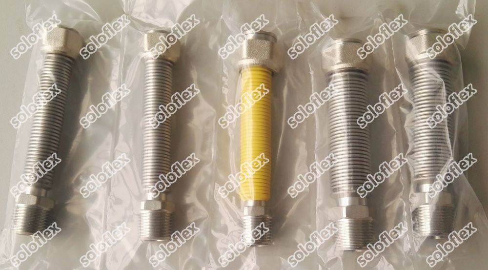 Stainless Steel Corrugated Extendable Hose -Uncoated /Yellow Coated