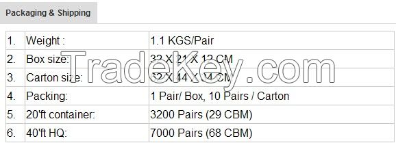 Export the PU injection leather safety shoes 