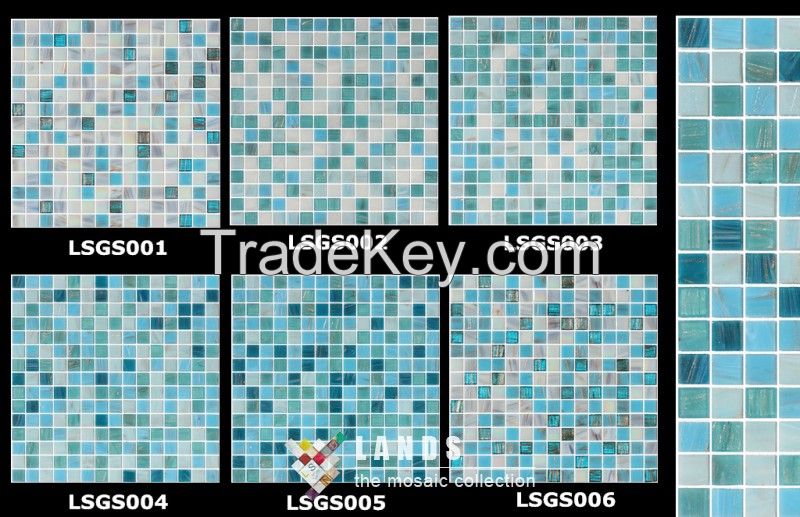 Color Variation Glass Mosaic Tiles LSGS Series 1