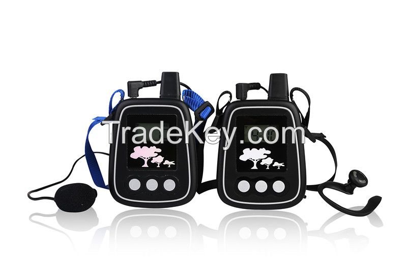 Wireless tour system transmitter