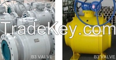 Full welded ball valve, all welded ball valve, big size ball valve,