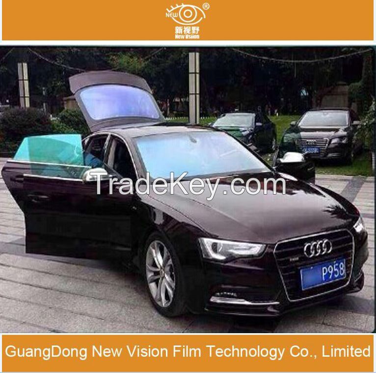 High visible light transmittance Anti-glare solar control window film 2mil anti-scratch chameleon car tint film