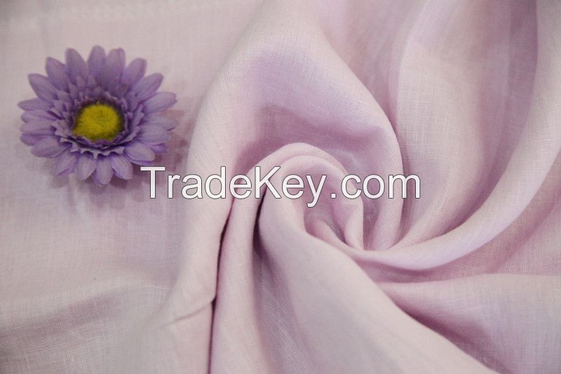 pure linen dyed fabric for garment