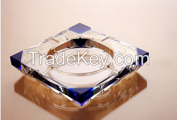 custom style k9 crystal glass ashtray for souvenirs gifts