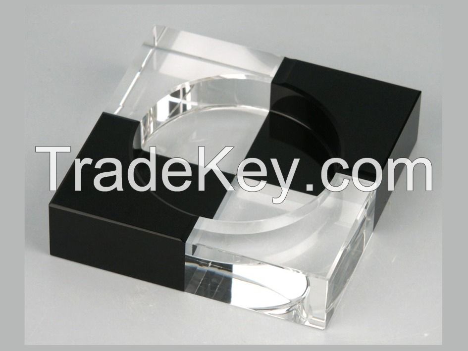 custom style k9 crystal glass ashtray for souvenirs gifts