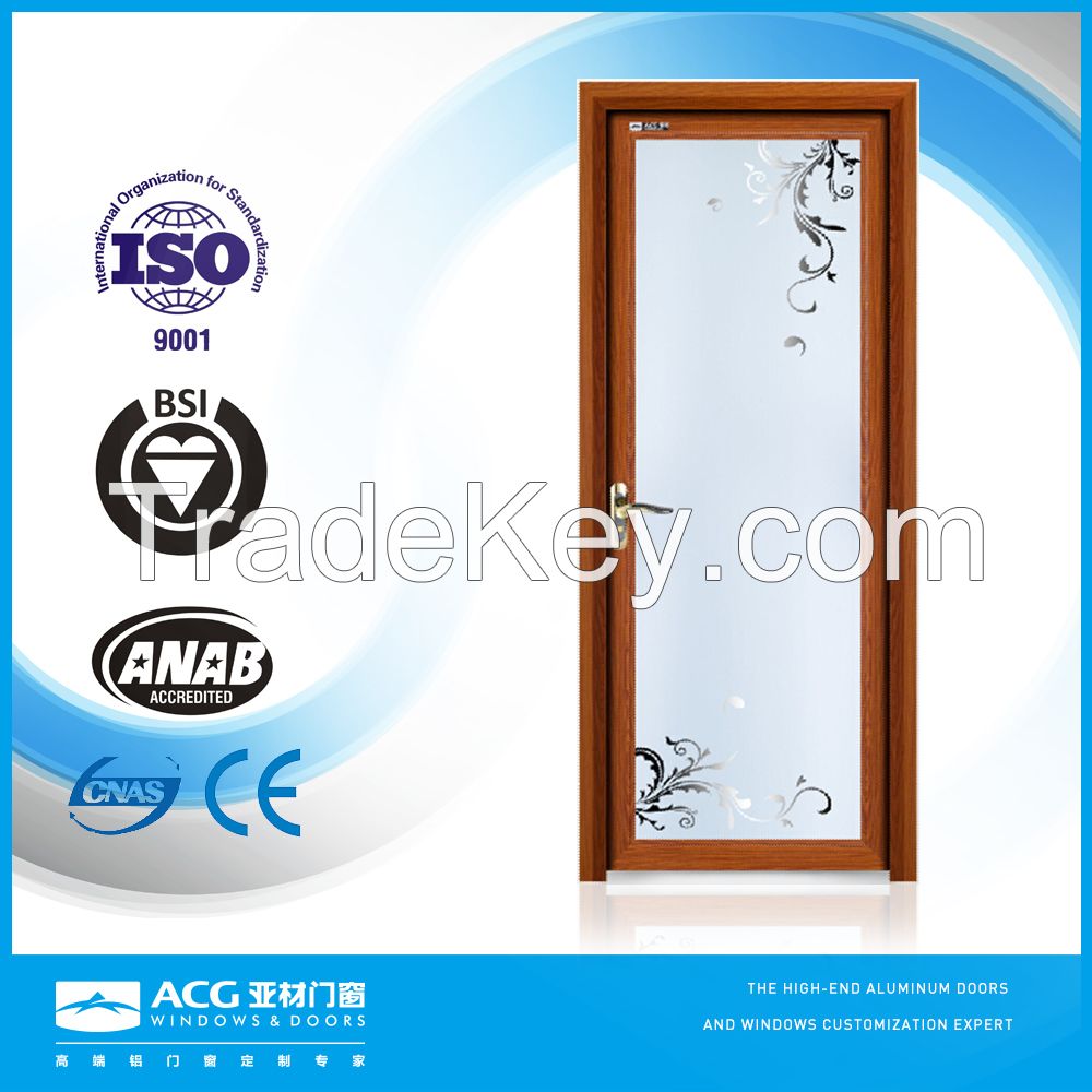 ACG brand high quality aluminium framed glass door