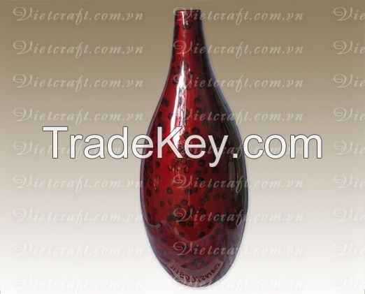 lacquer vase handmade in Vietnam multi color vase