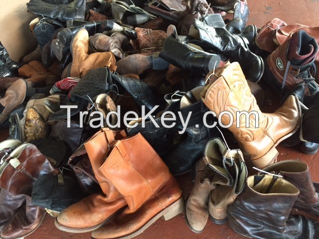 Used Leather Cowboy Boots 