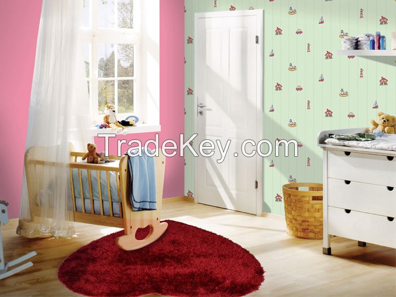 Polyester Shaggy Love Heart Pattern Carpet Protection Kids Rugs